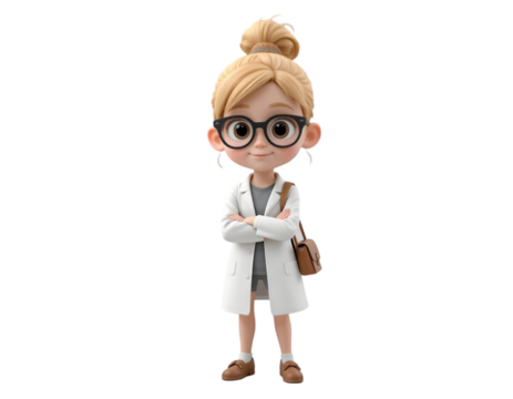 funny doctor in glasses