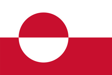 Greenland flag. Greenland flag vector © dlyastokiv