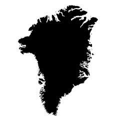 Greenland map. Greenland map isolated – vector