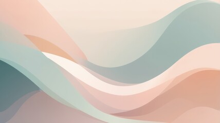 Abstract wavy blue and orange background design with curves and patterns