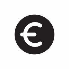 Euro money currency icon vector sign