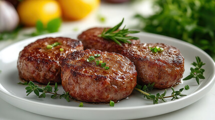 homemade cutlets of meat, fried meat recipe