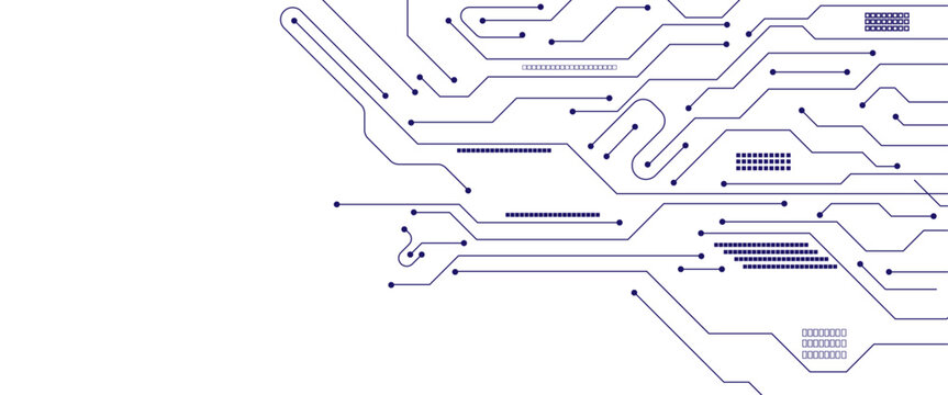Vector High-tech technology background. Circuit board, Abstract modern digital science technology futuristic circuit board.