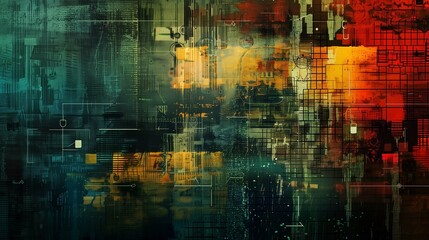 Abstract digital art showcasing layers of Zero Trust security with icons for encryption, authentication, and access control


