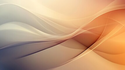 Abstract Beige and Orange Wave Design