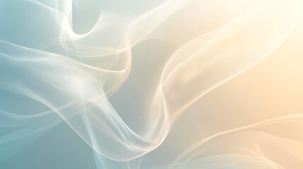 Abstract Flowing Light Pastel Waves Design