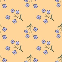 seamless pattern with flowers