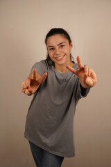 A simple act that signifies refreshment. Stretching with raised arms, the gesture reflects a sense...