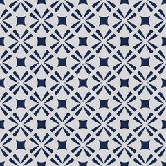 Dark blue and gray seamless pattern with shapes