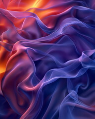 Obraz premium Smooth flows of color reminiscent of liquid metal _008