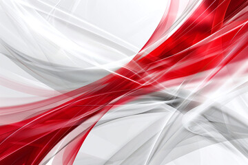 Naklejka premium Abstract Red Background with Glowing Waves, Light Trails, and Shimmering Particles for a Digital Fantasy Design