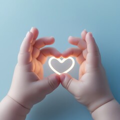 Woman's hands holding a red heart, a symbol of love and care