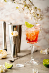 Bright orange drink
