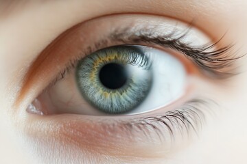 Close Up of Human Eye with Detailed Colors and Patterns for Medical and Beauty Use : Generative AI