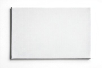 Blank white canvas art mockup studio background