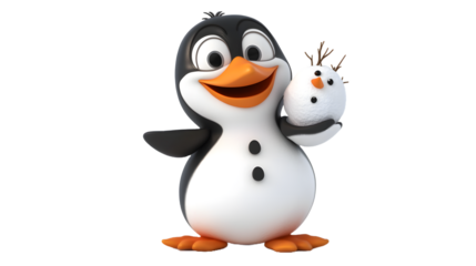 penguin in the ice 3d 