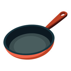 frying pan isolated on white background