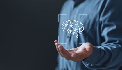 Tech ai analyzing data. Technology artificial intelligence analysis.