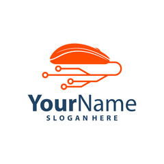 Computer Mouse logo design vector illustration. Mouse logo concept template