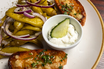 Griechische Vorspeise Gemüsesemix Antipasti 