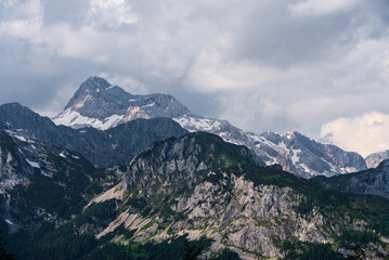 Many Layers of Mountains in Slovenia