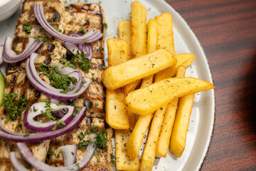 Details aus griechischem Restaurant 