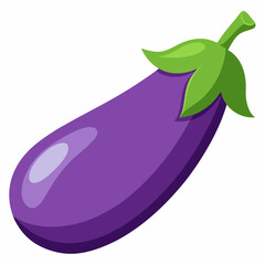 eggplant isolated on white background