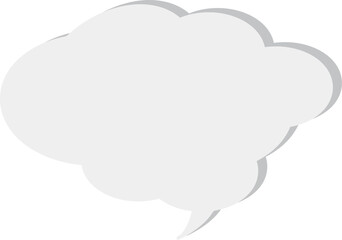 The speech bubble is voluminous.