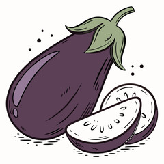 illustration of a eggplant