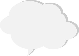 The speech bubble is voluminous.