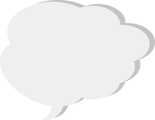 The speech bubble is voluminous.