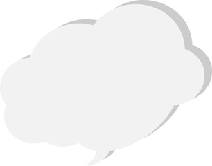 The speech bubble is voluminous.