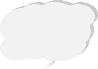 The speech bubble is voluminous.