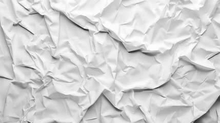 Obraz premium white crumbled and creased paper