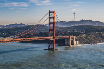 The golden gate bridgein San Francisco California