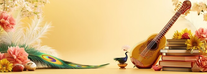 Happy Vasant Panchami Background.