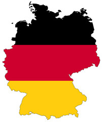 Illustration zu Landkarte Deutschland