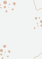 Aesthetic Minimal Light Brown Poster Design