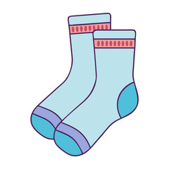 knit socks vector icon, knit socks vector illustration - simple illustration of knit socks, perfect for logos and icons knit socks