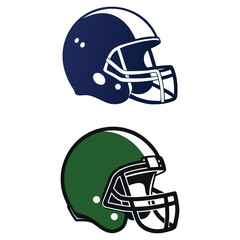 American football football helmet football helmet flat style
