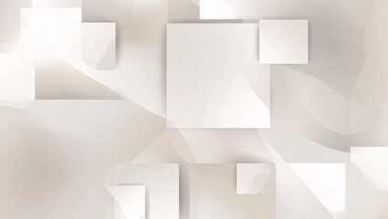Obraz premium Smooth abstract white and gray background with blurred pattern, featuring a light pale geometric design, perfect for presentations and technology themes.