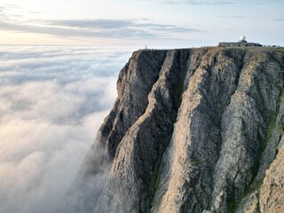 Nordkap in Norwegen zur Mitternachtssonne