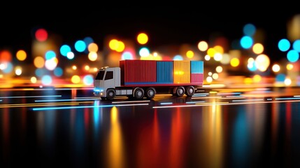 Conceptual Cargo Shipment Automation Illustration