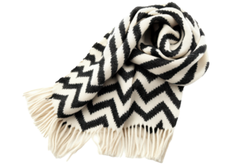 Warm chevron patterned scarf for cozy winter days and fashion versatility