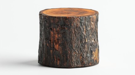 Rustic Wooden Tree Stump Table: A Unique Accent Piece