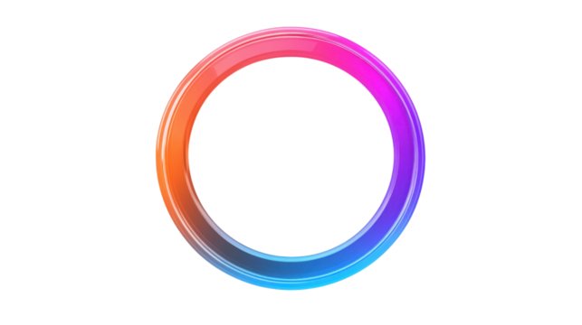 Circular infographic element transparent background