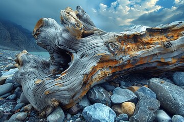 Obraz premium Rotten driftwood