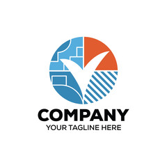 victory sin company logo, vector logo design monogram logo design for entrepreneur and business.