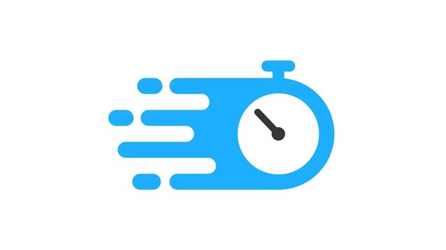 Fast service and delivery animated icon