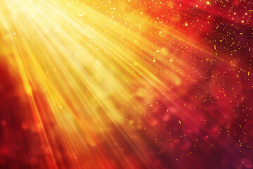 Fototapeta premium Abstract Red Background with Glowing Lights, Sparkles, and Digital Art for a Vibrant and Mystical Fantasy Design